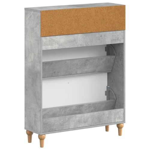 Ormar za cipele ALKMAAR 78 x 24 x 103 cm Konstruirano drvo - Betonska siva Cijena