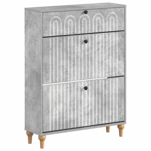 Ormar za cipele ALKMAAR 78 x 24 x 103 cm Konstruirano drvo - Betonska siva Cijena