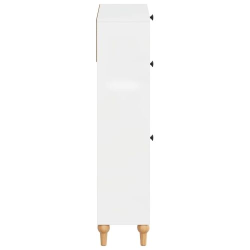 Ormar za cipele ALKMAAR 78 x 24 x 103 cm Konstruirano drvo - Bijela visokog sjaja Cijena