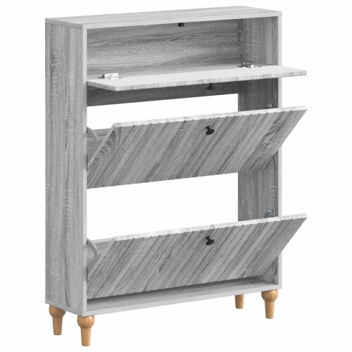 Ormar za cipele ALKMAAR 78 x 24 x 103 cm Konstruirano drvo - Siva Sonoma Cijena