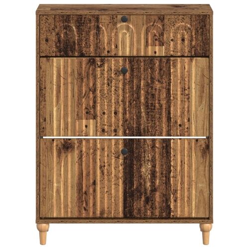 Ormar za cipele ALKMAAR 78 x 24 x 103 cm Konstruirano drvo - Staro drvo Cijena