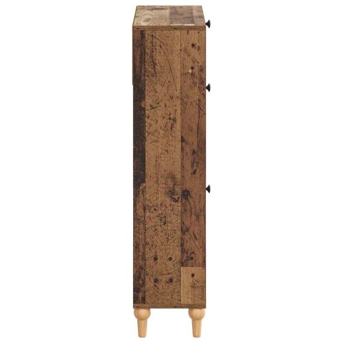 Ormar za cipele ALKMAAR 78 x 24 x 103 cm Konstruirano drvo - Staro drvo Cijena