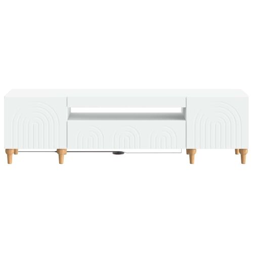 LED TV kabinet ALKMAAR 153 x 35 x 43 cm Bijela - Bijela Cijena