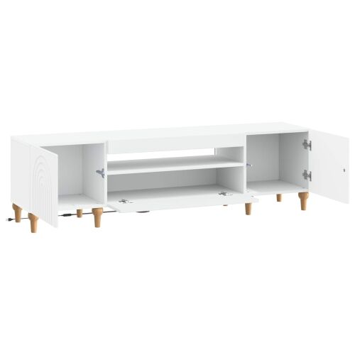 LED TV kabinet ALKMAAR 153 x 35 x 43 cm Bijela - Bijela Cijena