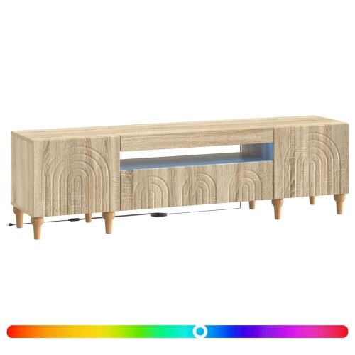 LED TV kabinet ALKMAAR 153 x 35 x 43 cm Hrast sonoma - Hrast sonoma Cijena