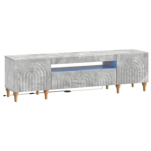 LED TV kabinet ALKMAAR 153 x 35 x 43 cm Betonska siva - Betonska siva Cijena