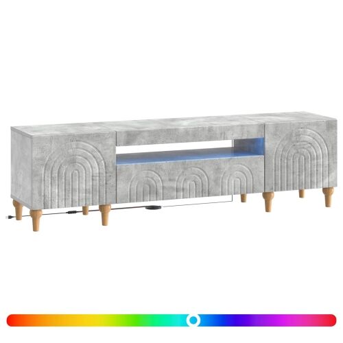 LED TV kabinet ALKMAAR 153 x 35 x 43 cm Betonska siva - Betonska siva Cijena