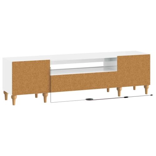 LED TV kabinet ALKMAAR 153 x 35 x 43 cm Bijela visokog sjaja - Bijela visokog sjaja Cijena