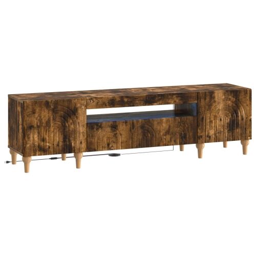 LED TV kabinet ALKMAAR 153 x 35 x 43 cm Dimljeni hrast - Dimljeni hrast Cijena