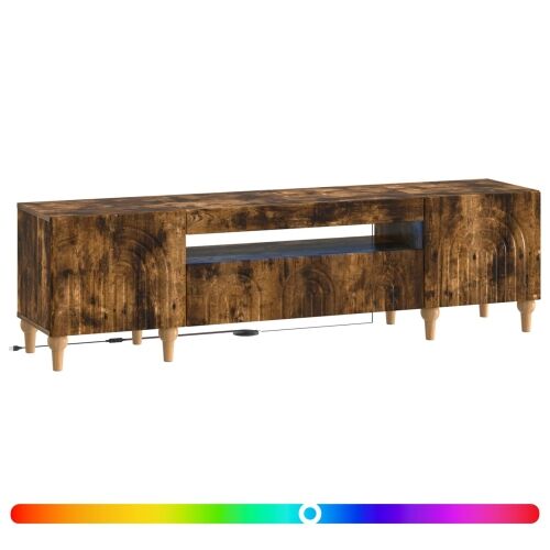 LED TV kabinet ALKMAAR 153 x 35 x 43 cm Dimljeni hrast - Dimljeni hrast Cijena