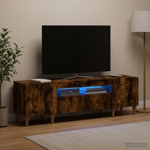 LED TV kabinet ALKMAAR 153 x 35 x 43 cm Dimljeni hrast - Dimljeni hrast Cijena