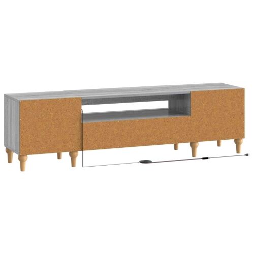 LED TV kabinet ALKMAAR 153 x 35 x 43 cm Siva Sonoma - Siva Sonoma Cijena