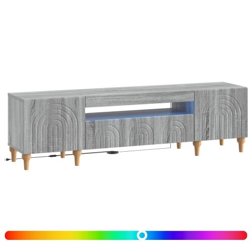 LED TV kabinet ALKMAAR 153 x 35 x 43 cm Siva Sonoma - Siva Sonoma Cijena