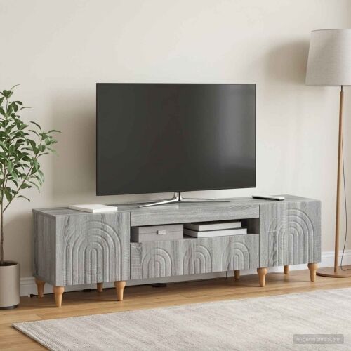 LED TV kabinet ALKMAAR 153 x 35 x 43 cm Siva Sonoma - Siva Sonoma Cijena