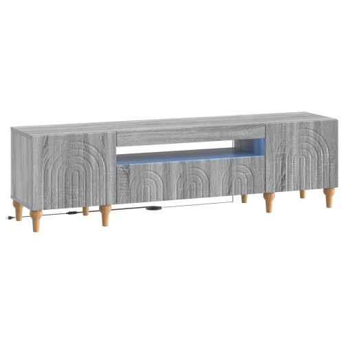 LED TV kabinet ALKMAAR 153 x 35 x 43 cm Siva Sonoma - Siva Sonoma Cijena