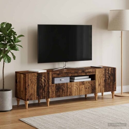 LED TV kabinet ALKMAAR 153 x 35 x 43 cm Staro drvo - Staro drvo Cijena