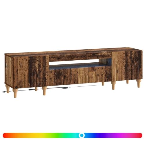 LED TV kabinet ALKMAAR 153 x 35 x 43 cm Staro drvo - Staro drvo Cijena