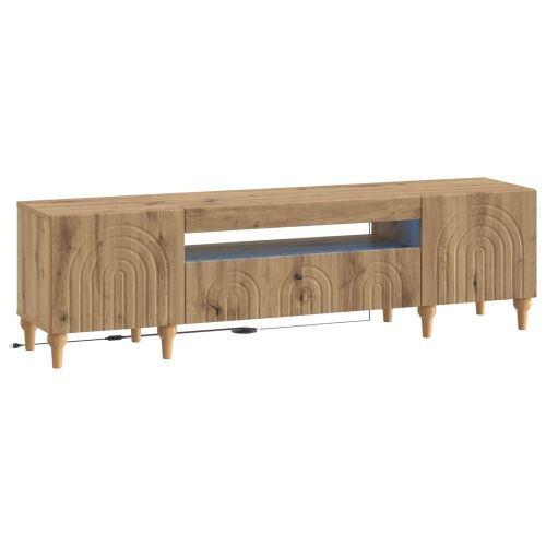 LED TV kabinet ALKMAAR 153 x 35 x 43 cm Hrast artisan - Hrast artisan Cijena