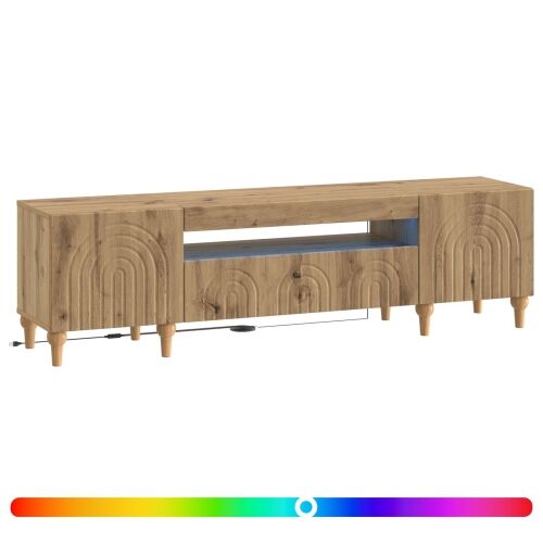 LED TV kabinet ALKMAAR 153 x 35 x 43 cm Hrast artisan - Hrast artisan Cijena