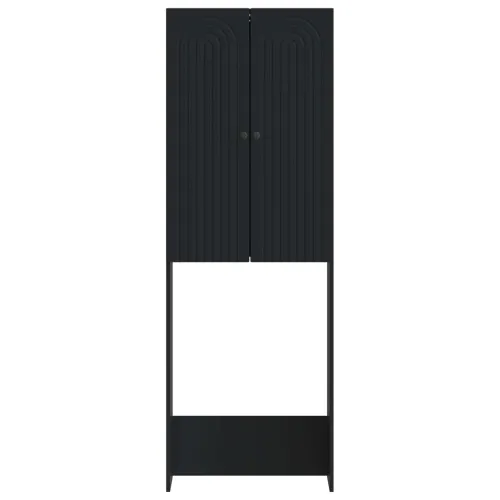 Kabinetska WC ALKMAAR Crna 66 x 25,5 x 190 cm Konstruirano drvo - Crna Cijena