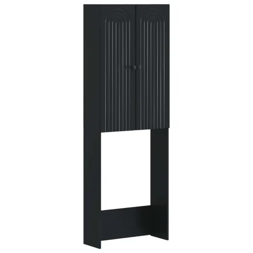 Kabinetska WC ALKMAAR Crna 66 x 25,5 x 190 cm Konstruirano drvo - Crna Cijena