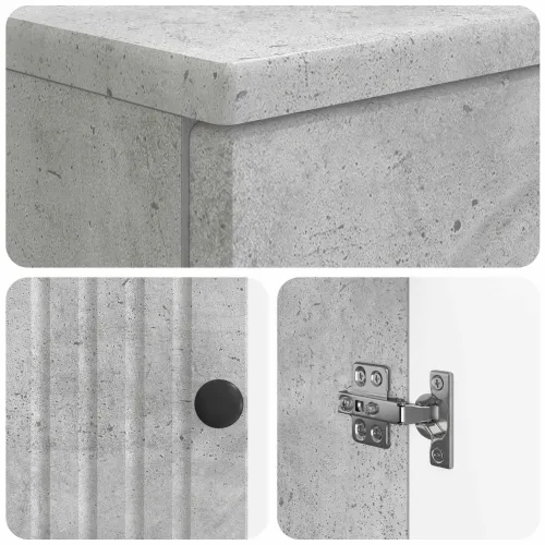 Kabinetska WC ALKMAAR Betonska siva 66 x 25,5 x 190 cm - Betonska siva Cijena