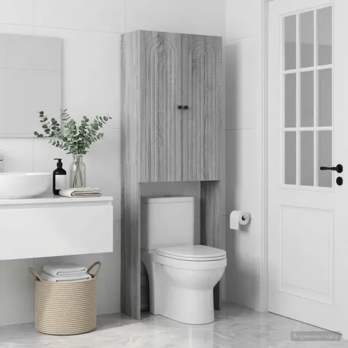 Kabinetska WC ALKMAAR Siva Sonoma 66 x 25,5 x 190 cm - Siva Sonoma Cijena