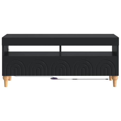 LED TV kabinet ALKMAAR 100 x 35 x 43 cm Crna Konstruirano drvo - Crna Cijena