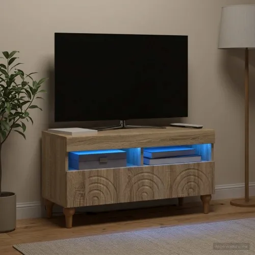 LED TV kabinet ALKMAAR 81 x 35 x 43 cm Hrast sonoma - Hrast sonoma Cijena