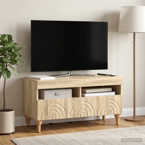 LED TV kabinet ALKMAAR 81 x 35 x 43 cm Hrast sonoma - Hrast sonoma Cijena