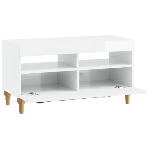 LED TV kabinet ALKMAAR 81 x 35 x 43 cm Bijela visokog sjaja - Bijela visokog sjaja Cijena