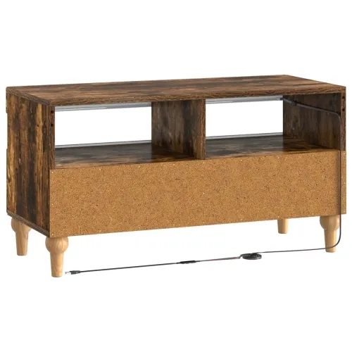 LED TV kabinet ALKMAAR 81 x 35 x 43 cm Dimljeni hrast - Dimljeni hrast Cijena