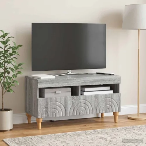LED TV kabinet ALKMAAR 81 x 35 x 43 cm Siva Sonoma - Siva Sonoma Cijena