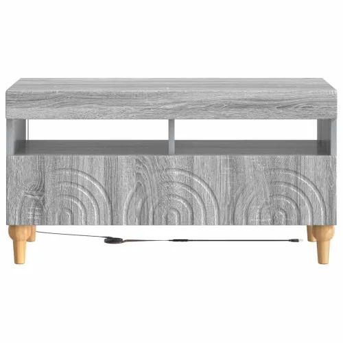 LED TV kabinet ALKMAAR 81 x 35 x 43 cm Siva Sonoma - Siva Sonoma Cijena