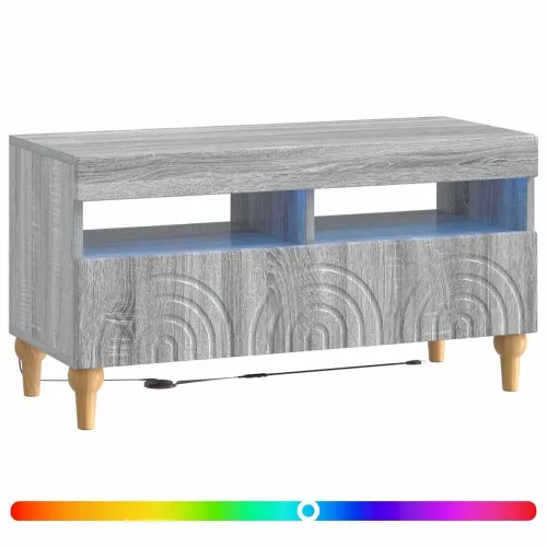 LED TV kabinet ALKMAAR 81 x 35 x 43 cm Siva Sonoma - Siva Sonoma Cijena