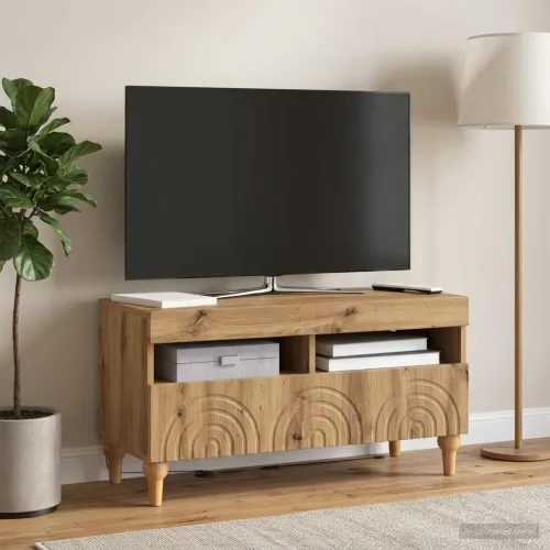 LED TV kabinet ALKMAAR 81 x 35 x 43 cm Hrast artisan - Hrast artisan Cijena