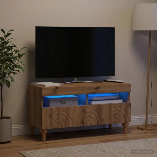 LED TV kabinet ALKMAAR 81 x 35 x 43 cm Hrast artisan - Hrast artisan Cijena