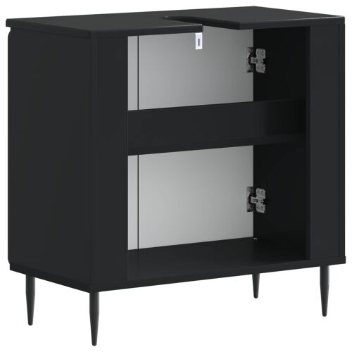Kupaonski ormarić za sudoper ZWOLLE Crna 59,5 x 31,5 x 59 cm - Crna Cijena