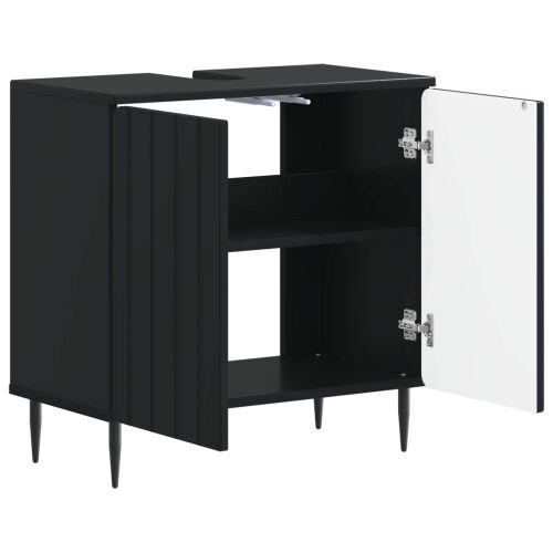 Kupaonski ormarić za sudoper ZWOLLE Crna 59,5 x 31,5 x 59 cm - Crna Cijena