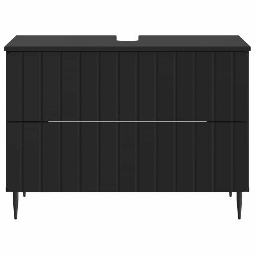 Kupaonski ormarić za sudoper ZWOLLE Crna 82 x 41 x 58,5 cm - Crna Cijena