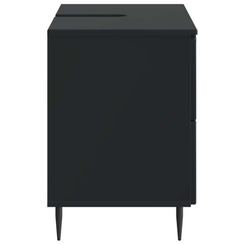 Kupaonski ormarić za sudoper ZWOLLE Crna 82 x 41 x 58,5 cm - Crna Cijena