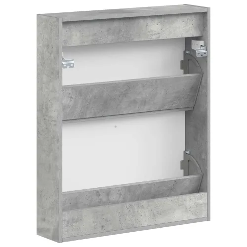 Ormar za cipele na zidu ZWOLLE 71 x 17 x 86 cm Betonska siva - Betonska siva Cijena