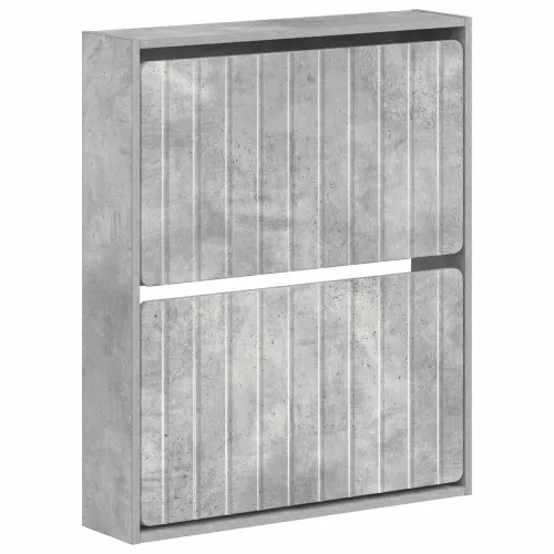 Ormar za cipele na zidu ZWOLLE 71 x 17 x 86 cm Betonska siva - Betonska siva Cijena