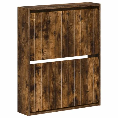 Ormar za cipele na zidu ZWOLLE 71 x 17 x 86 cm Dimljeni hrast - Dimljeni hrast Cijena