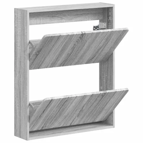 Ormar za cipele na zidu ZWOLLE 71 x 17 x 86 cm Siva Sonoma - Siva Sonoma Cijena
