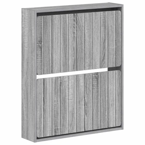 Ormar za cipele na zidu ZWOLLE 71 x 17 x 86 cm Siva Sonoma - Siva Sonoma Cijena