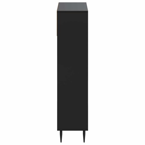Ormar za cipele ZWOLLE 78 x 24 x 103 cm Konstruirano drvo Crna - Crna Cijena