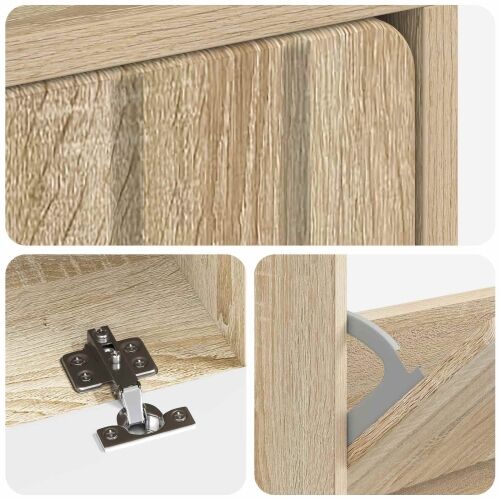 Ormar za cipele ZWOLLE 78 x 24 x 103 cm Konstruirano drvo - Hrast sonoma Cijena