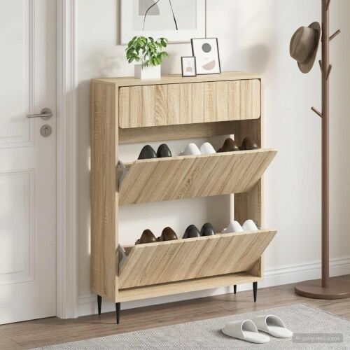 Ormar za cipele ZWOLLE 78 x 24 x 103 cm Konstruirano drvo - Hrast sonoma Cijena