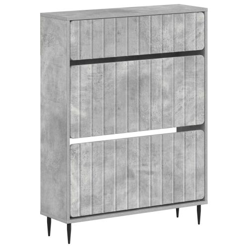 Ormar za cipele ZWOLLE 78 x 24 x 103 cm Konstruirano drvo - Betonska siva Cijena